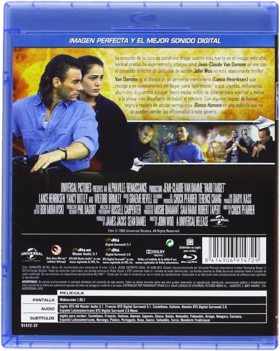 Blanco Humano Blu Ray Import 13 Jean Claude Van Damme Lance Henriks Amazon Fr Dvd Blu Ray