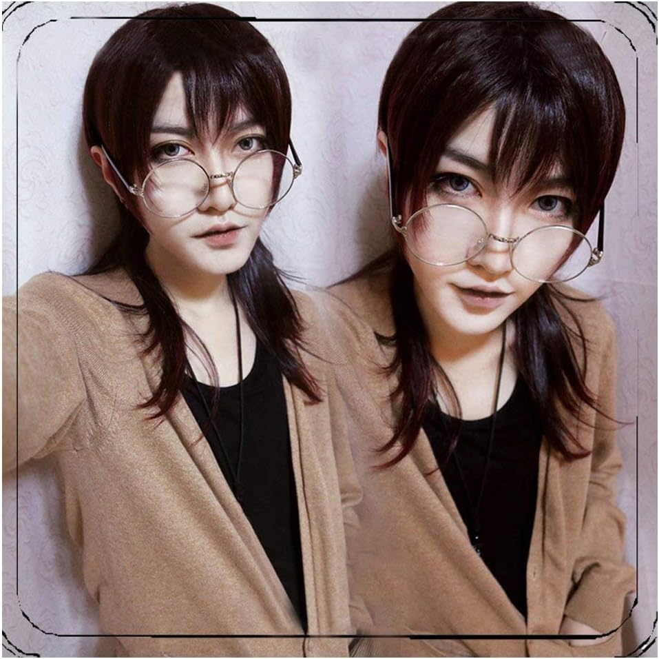 Gothic Black Gules Long Ponytail Men Straight Hair Anime Cosplay
