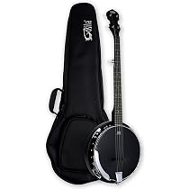 Amazon.com: Gosila 5 String Full Size Acoustic Electric Banjo ...