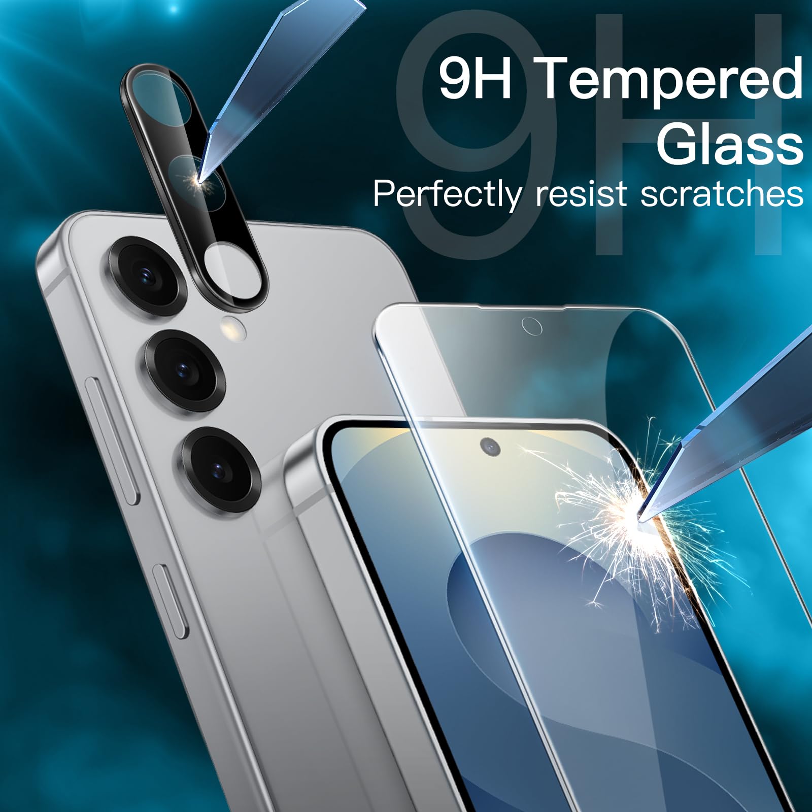 JETech Screen Protector for  Samsung Galaxy S25 / S25+/ S25 Plus / S25 Ultra