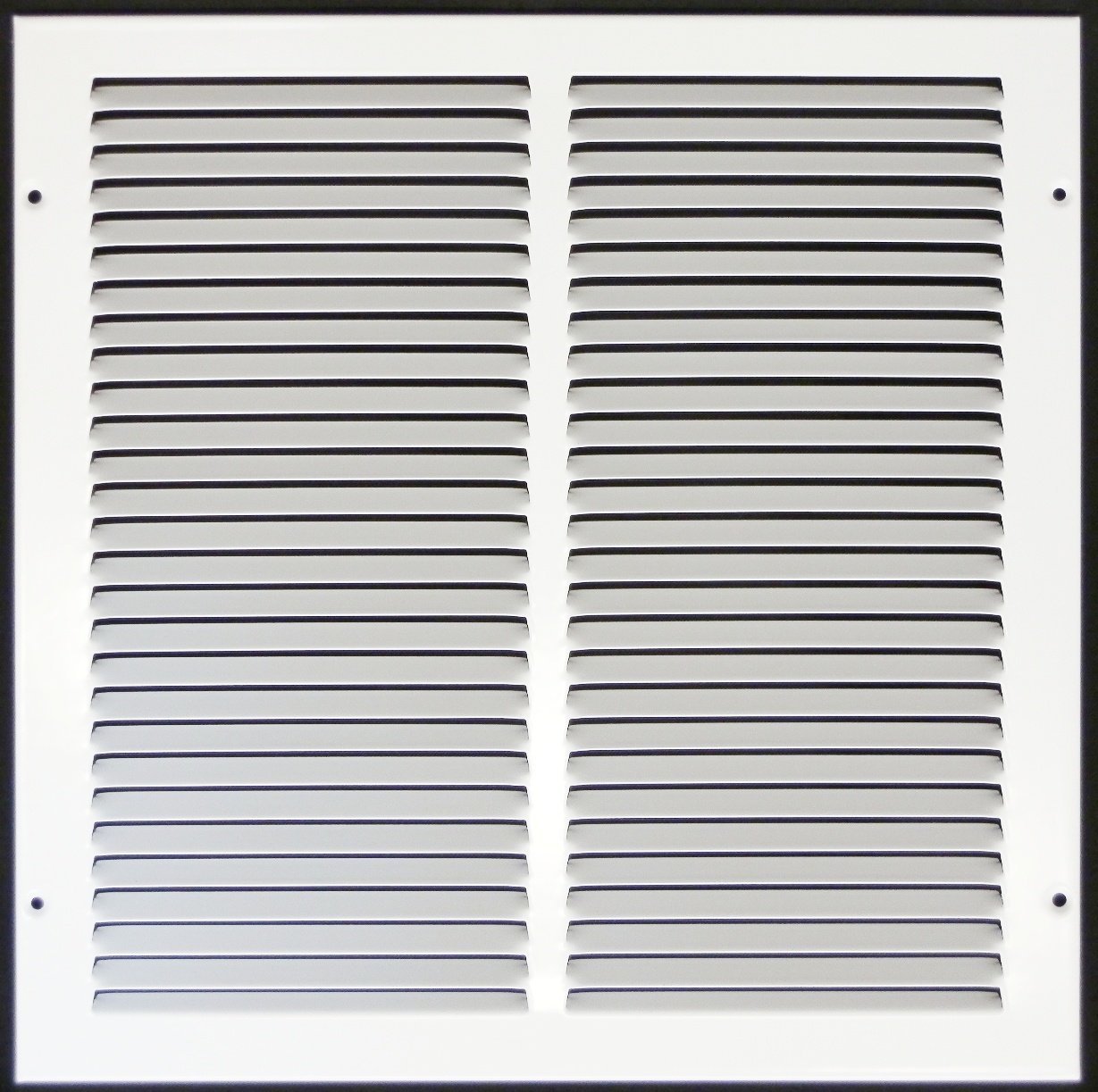 14"w X 14"h Steel Return Air Grilles - Sidewall and Ceiling - HVAC Duct Cover - White [Outer Dimensions: 15.75"w X 15.75"h]