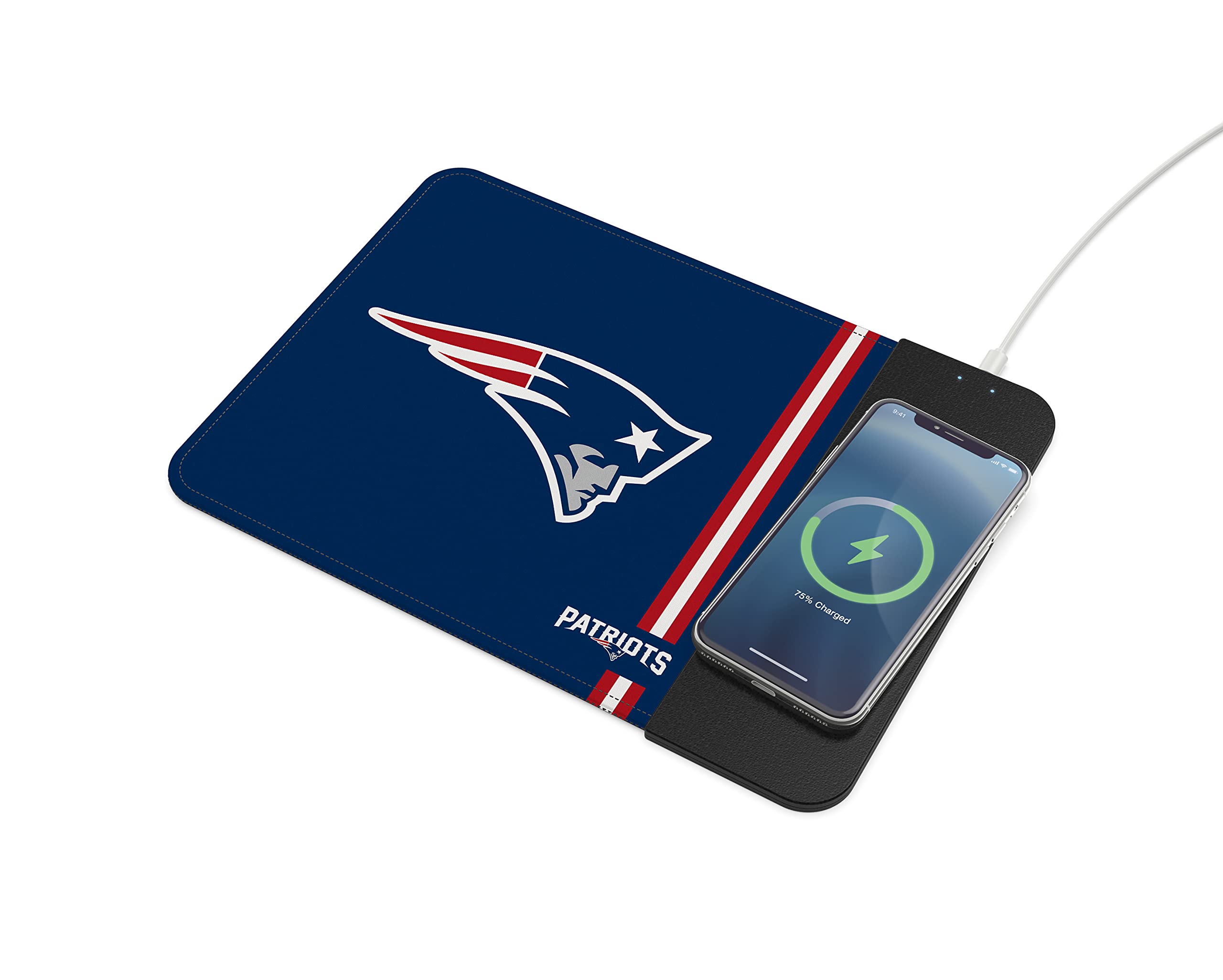 SOAR NFL Wireless Charging Mouse Pad, New England