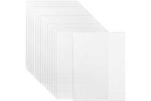 15 Sheets Plastic Canvas, Plastic Mesh Canvas Sheets For Embroidery Cross Stitch, Acrylic Yarn Crafting, Knit DIY Crochet Pro