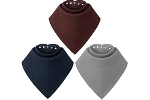 Baby Noah Adult Drool Bib for Special Needs, 3 Pack Large Elderly Bandana, Teen Bib for Women Men, Soft Absorbent Set for Kid