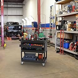 Pelnuies 3 Tier Rolling Tool Cart, 400 LBS Capacity