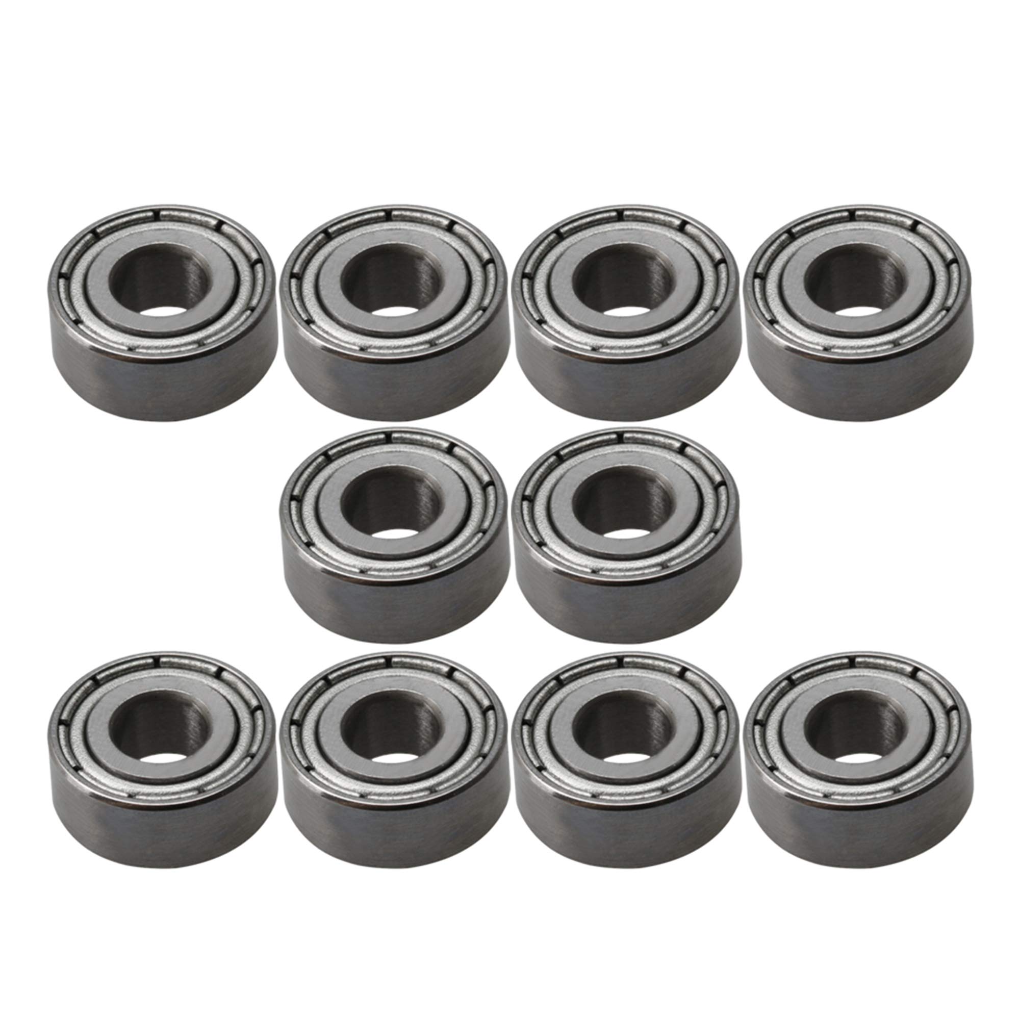 CNBTR 4x10x4mm Bearing Steel Mini Groove Ball Bearings Sliding Wheels DIY Industry MR104ZZ Pack of 10