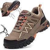 BDETIBAYE Steel Toe Sneakers Comfortable Safety Shoes for Men Steel Toe Shoes for Women Slip On Construction Work Shoes