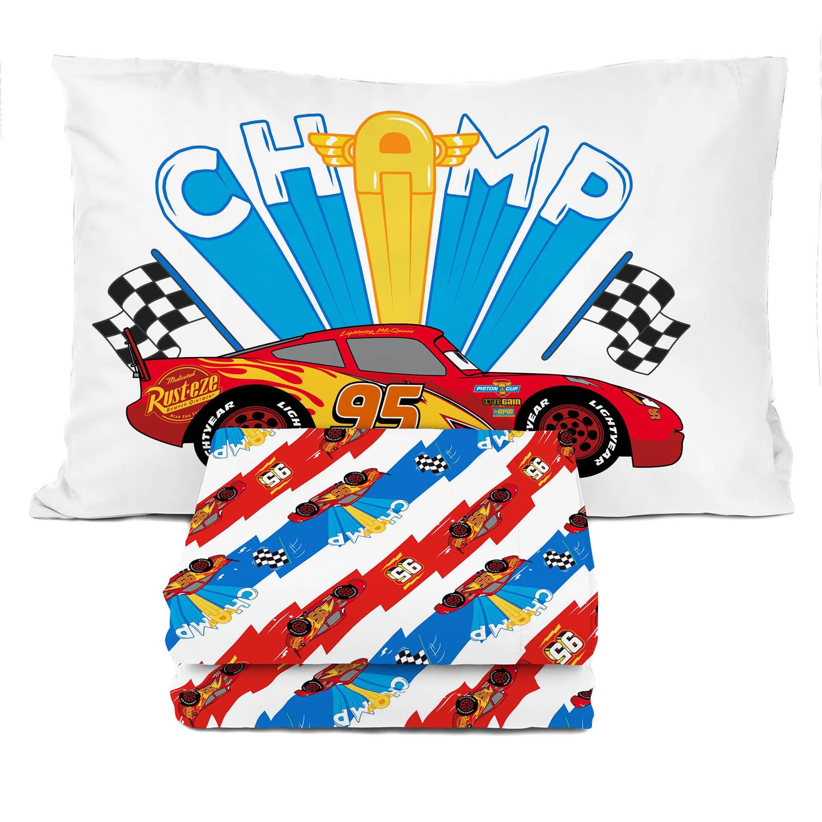 Disney Pixar Cars Lightning McQueen Twin Sheet Set 3 Piece Kids disney-pixar-cars-lightning-mcqueen-twin-sheet-set-3-piece-kids