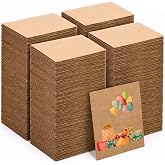 Hacaroa 400 Pack Corrugated Cardboard Sheets 2mm Thick, 4.5 x 3.5 Inch Flat Cardboard Inserts Dividers, Brown Kraft Cardboard Separator Filler Pads for Mailing, Shipping, Crafts
