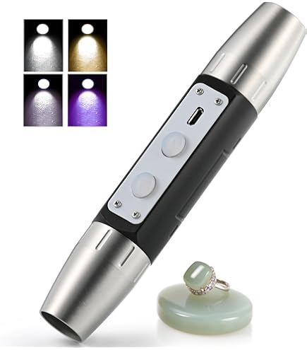 YZYOE 6LED Jade Recognition Flashlight, Outdoor Gemstone