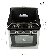 NJ The right choice NJ CO-01 Camping Gas Oven 2 Burner Portable Stove LPG view 4