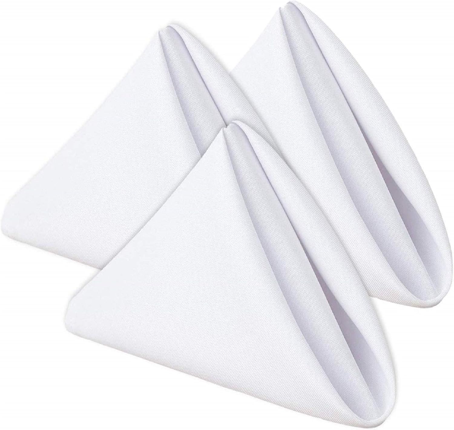 Wealuxe White Restaurant Cloth Napkins 17 x 17 Inch, 24 Pack: Home & Kitchen