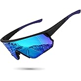 Ofwin Polarized Sports Sunglasses for Men Women UV Protection Cycling Bike Running Wrap Around Sun Glasses