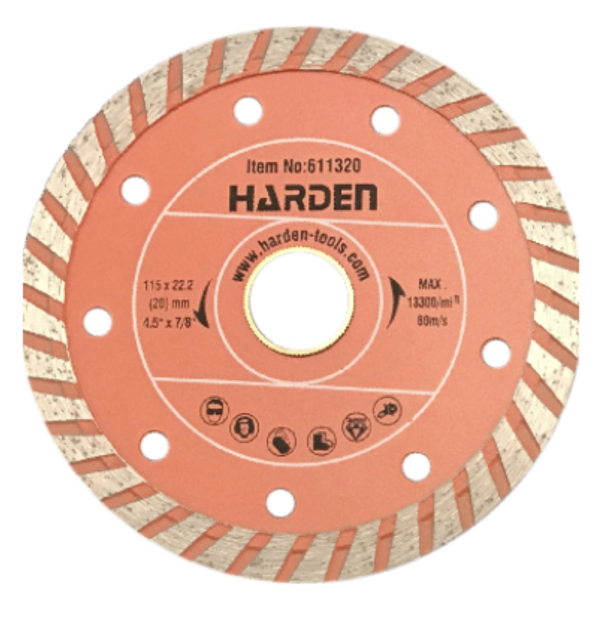 HARDEN turbo diamond cutting blade 230 x 22.2 (HAR 611326)