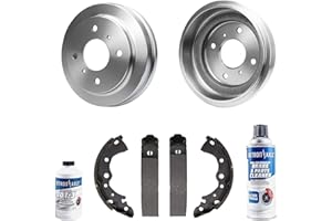 Detroit Axle - REAR Brake Kit for 2001-2006 Nissan Sentra Brake Drums Brakes Shoes 2002 2003 2004 2005 Replacement
