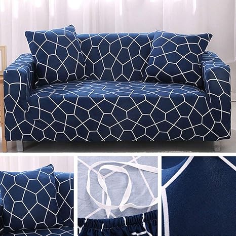 Zshafa Stretch Sofa Slipcover Printed Plaid Pattern Couch Cover