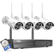 [1096] Hiseeu Wireless NVR Kit 防犯カメラセット Expandable 10CH,2K] Hiseeu Wireless Security Camera System with