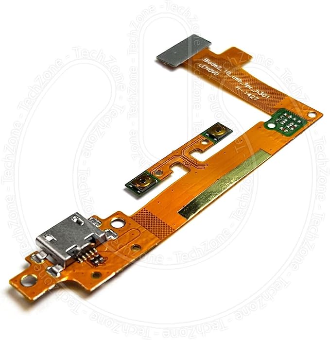 Amazon Com Techzone Usb Charging Port Charger Volume Button Flex For Lenovo Yoga Tablet 2 1050f 1051 Electronics