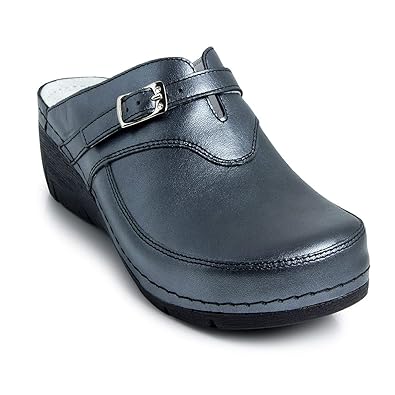 womens leather clogs mules