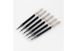 Pentel Refill Ink - for EnerGel Gel Pen, 0.5mm Needle Tip, Fine, Black Ink, Pack of 6 Refills (LRN5-6A)