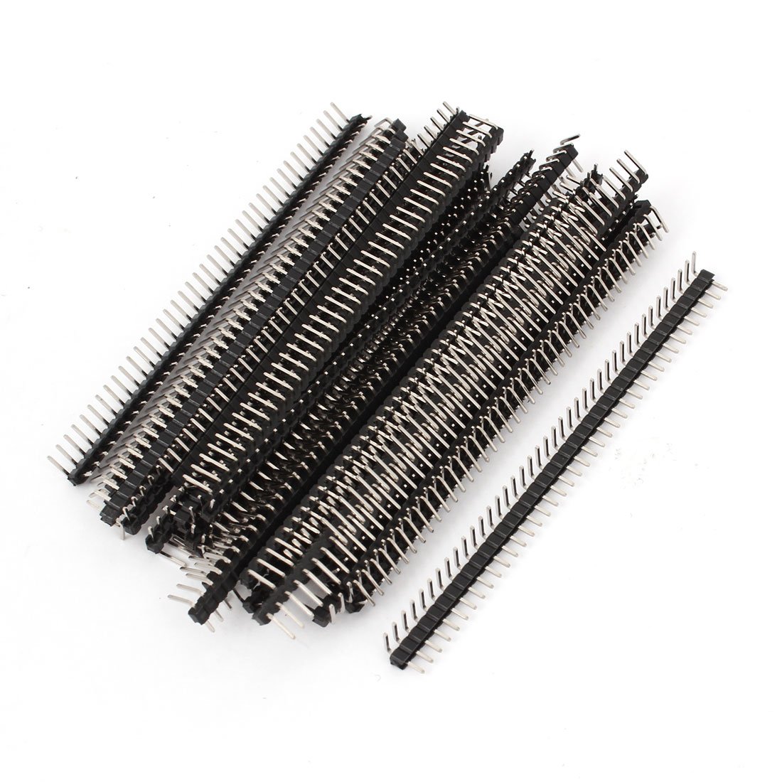 sourcing map 30pcs 40 Way Single Row Right Angle Pin Male Header Strip 2mm Pitch