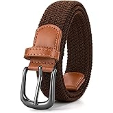 CHAOREN Woven Boys Belt, 1.25" Elastic Braided Kids Belt, Casual for Golf And Baseball