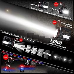 anlook Flashlight Spotlight Rechargeable, High