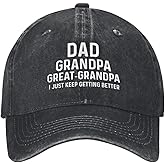 Great Grandpa Gifts-Great Grandpa Hat Blue Ball Cap,Navy Blue Hats for Men,Grandpa