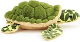Zappi Co Ultra Soft Turtle Plush Toy 33cm Recycled Materials Newborn Gift view 2