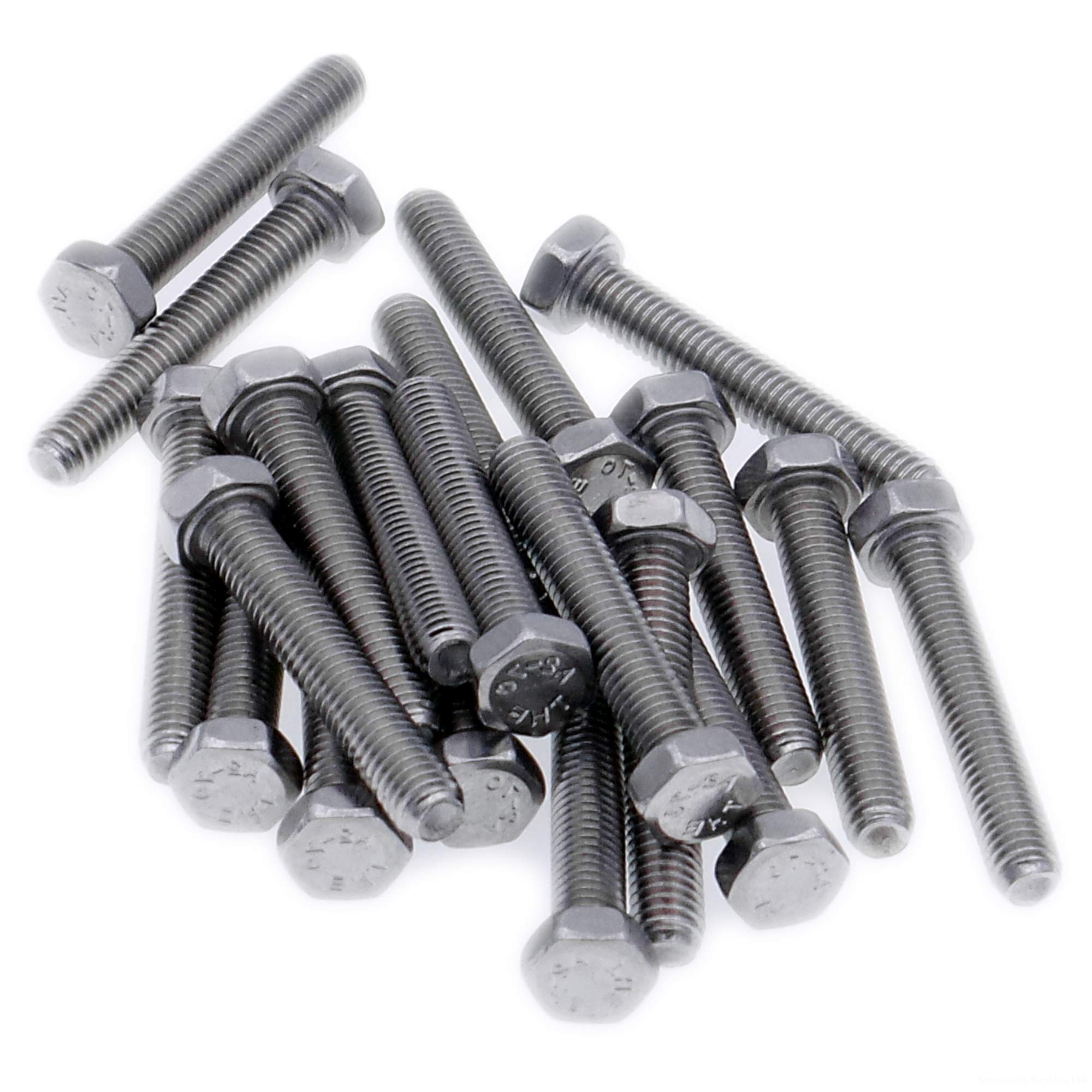 M4 (4mm x 14mm) Hex Bolt (Fully Threaded Setscrew) - Stainless Steel (A2) (Pack of 20)