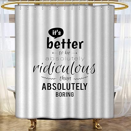 Amazon Com Anhounine Motivational Fabric Shower Curtains