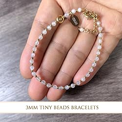 Morchic Natural Moonstone Adjustable Bracelet for