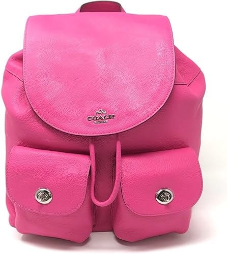 coach pebbled leather backpack f37410 black