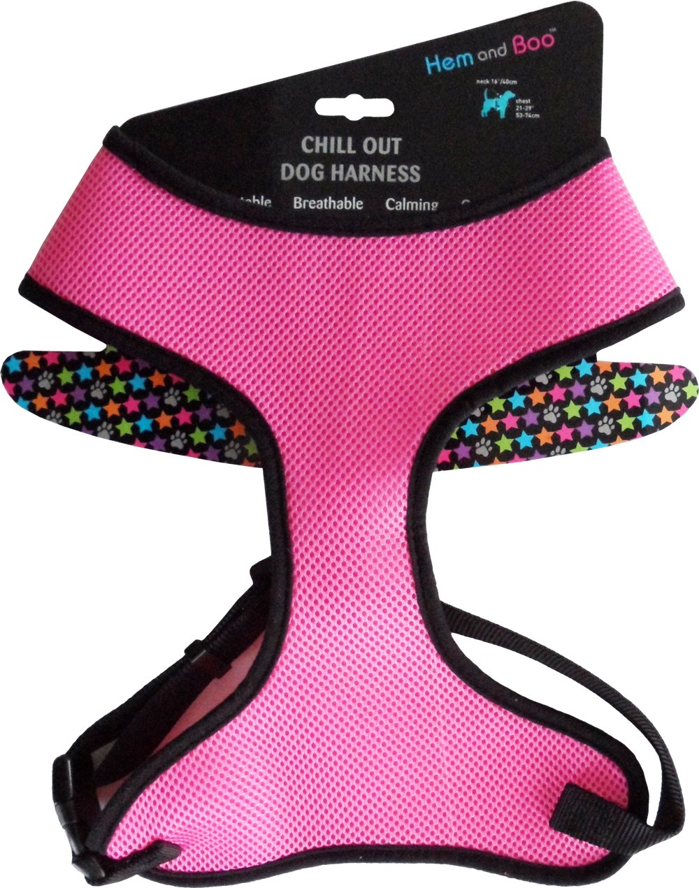 Hem and Boo Soft Mesh Harness, Large, Pink