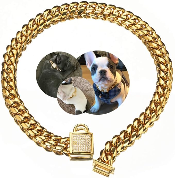 Adjustable cuban link dog collar Clearance