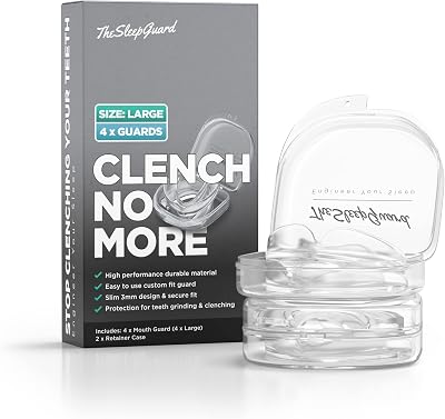 TheSleepGuard Mouth Guard Clenching No More Large Pack 4 UKCA EVA