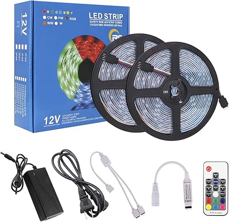 Amazon Com Rc Led Strip Lights 32 8ft Rgb Led Light Strip 5050