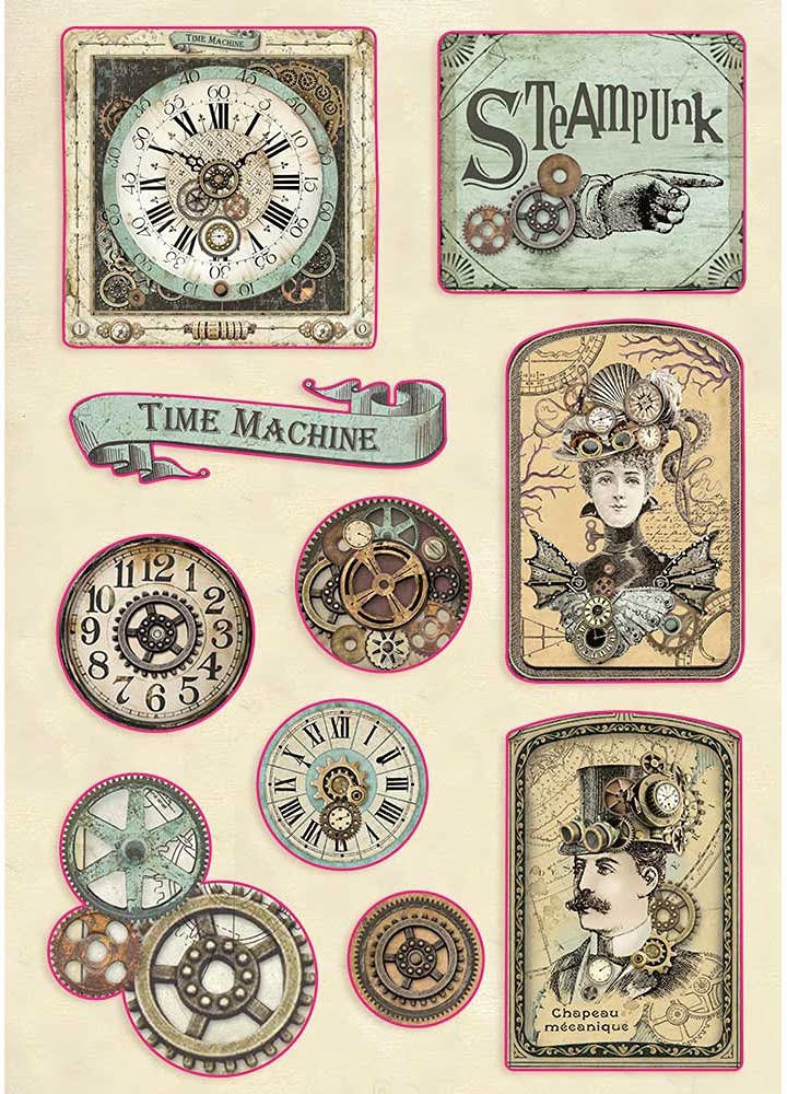 STAMPERIA INTERNATIONAL, KFT Stamperia-Coloured Shape – Tag, Multicoloured, one size