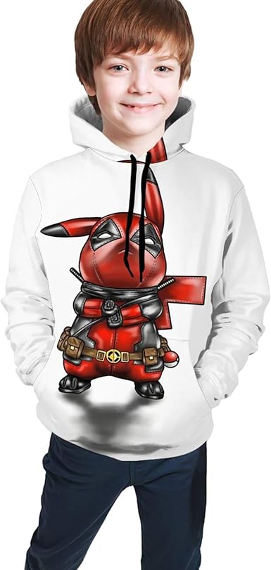 pikachu deadpool hoodie