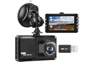 ZFAMYZH Dash Camera for Cars, Dashcam 1080P FHD Dash Cam Front 3 inch Screen Dashboard Camera with 120° Wide Angle, Super Night Vision, WDR, Loop Recording, Parking Monitor, G-Sensor, Motion Detection