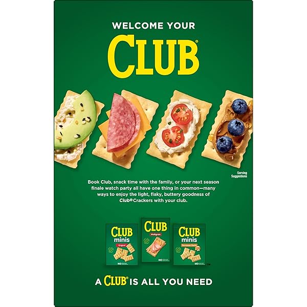 CLUB SNACK STACKS CRACKERS, LUNCH SNACKS, ORIGINAL, 12.5OZ BOX (6 STACKS)