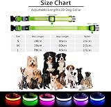PcEoTllar Light Up Dog Collar 7 Colors 9 Modes USB Rechargeable Waterproof view 6