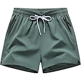 GUNLIRE Boy's Quick Dry Running Shorts Athletic Active Gym Lightweight for Outdoor Camping Hiking Sports Shorts