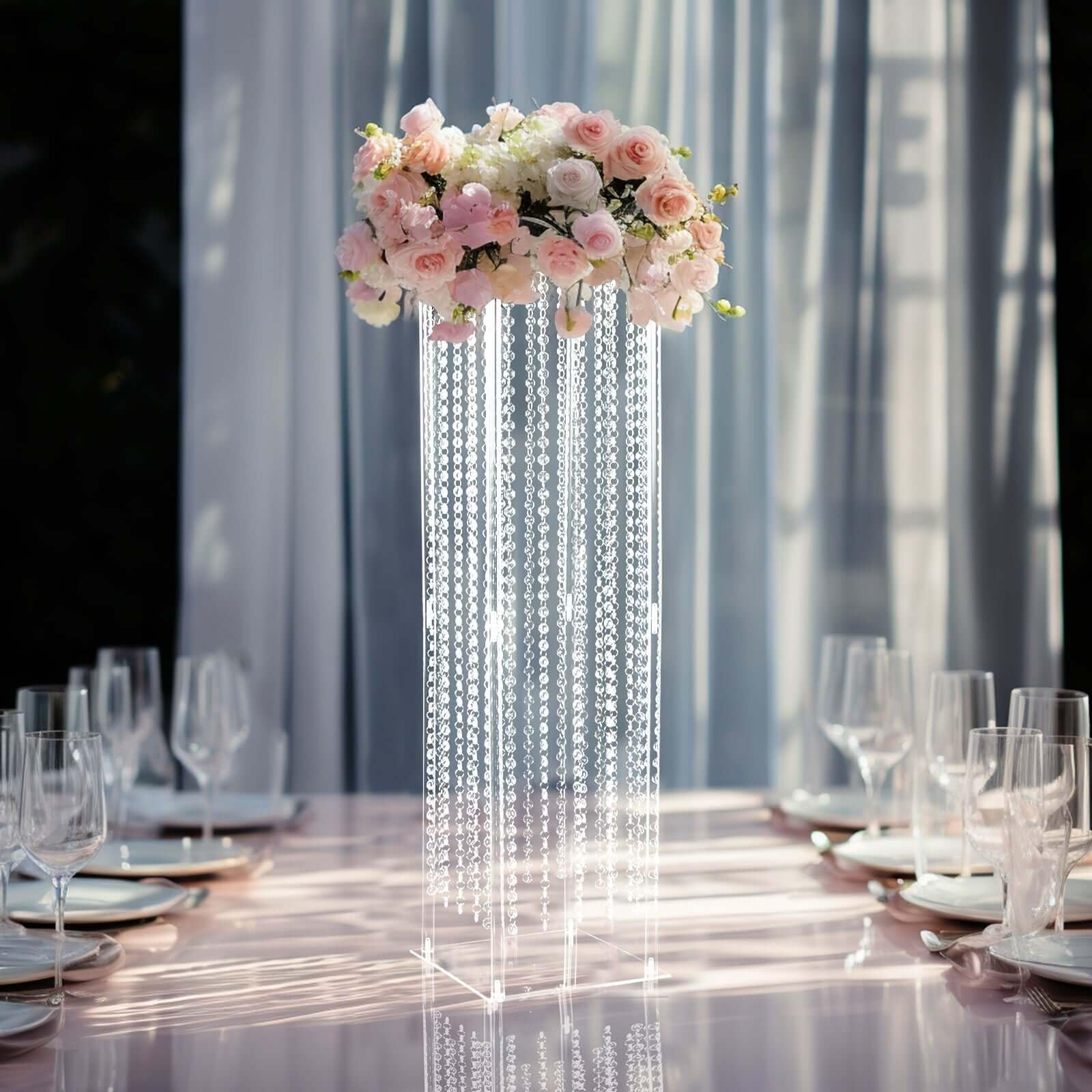 Efavormart 40" Heavy Duty Acrylic Flower Pedestal