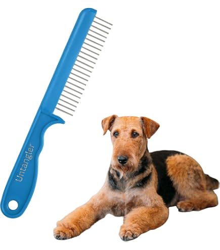 Untangler Super-Groom Combs with Smooth Rotating Teeth for Painless Mat Removal (Turquoise, 22 Coarse Teeth) : Pet Supplies