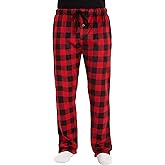 #followme Ultra Soft Fleece Men's Plaid Pajama Pants with Pockets