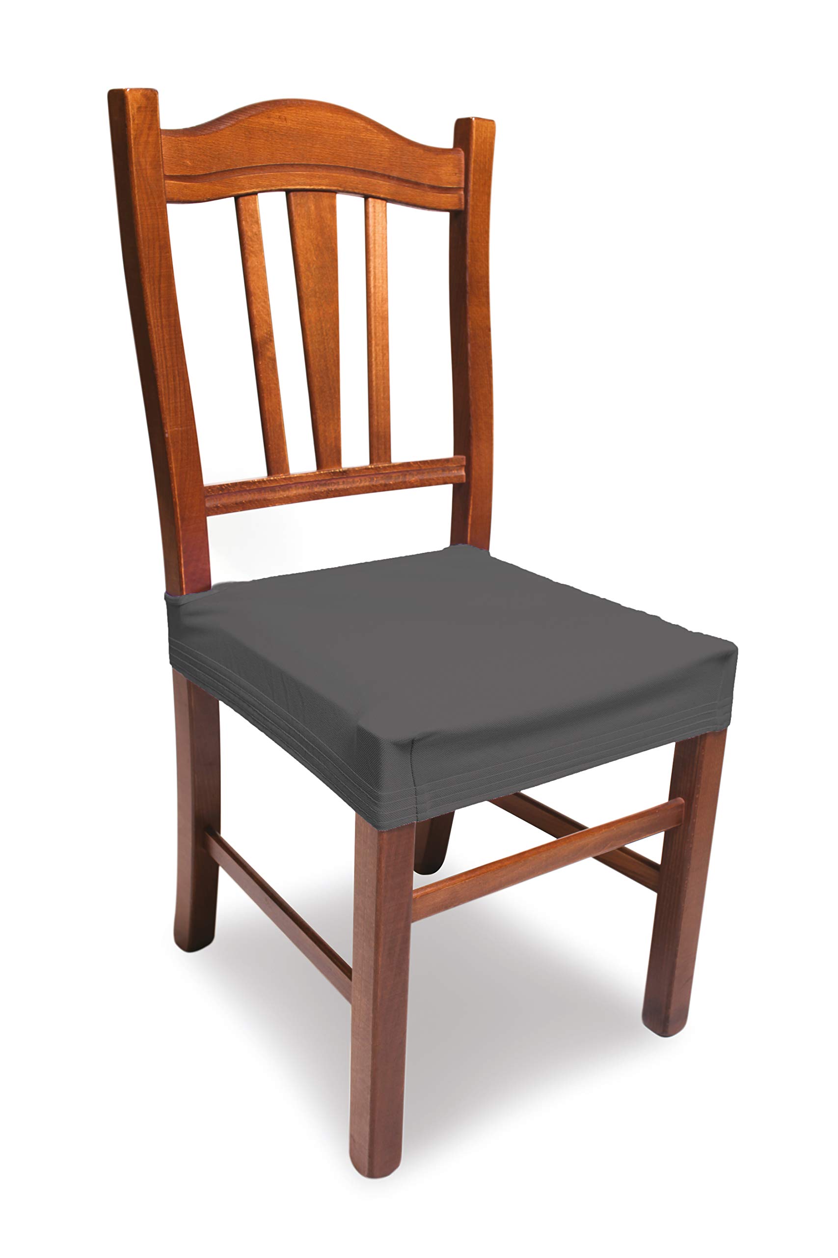 GEMITEX Set of 2 Magic Chair Covers Grey Made in Italy Made in Italy made of stretch piquet fabric. Fits perfectly in any seat