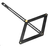 WEN ME360P Aluminum Miter Saw Bevel Gauge and Corner Angle Finder for Woodworking