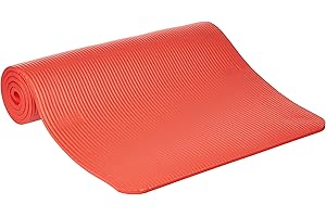 Fitvids 1/2-Inch Extra Thick High Density Anti-Tear Exercise Yoga Mat with Carrying Strap