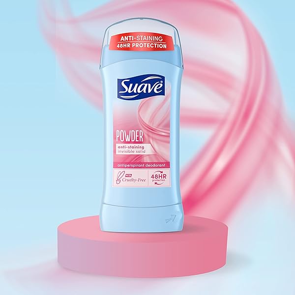 SUAVE DEODORANT ANTIPERSPIRANT & DEODORANT STICK 48-HOUR ODOR AND WETNESS PROTECTION POWDER DEODORANT FOR WOMEN 2.6 OZ